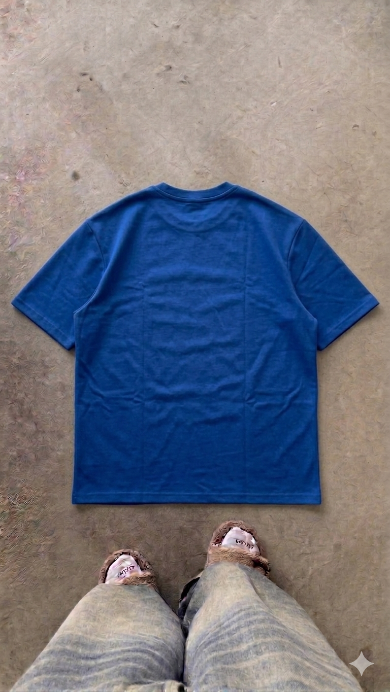 Essentials Blue Oversized Tee