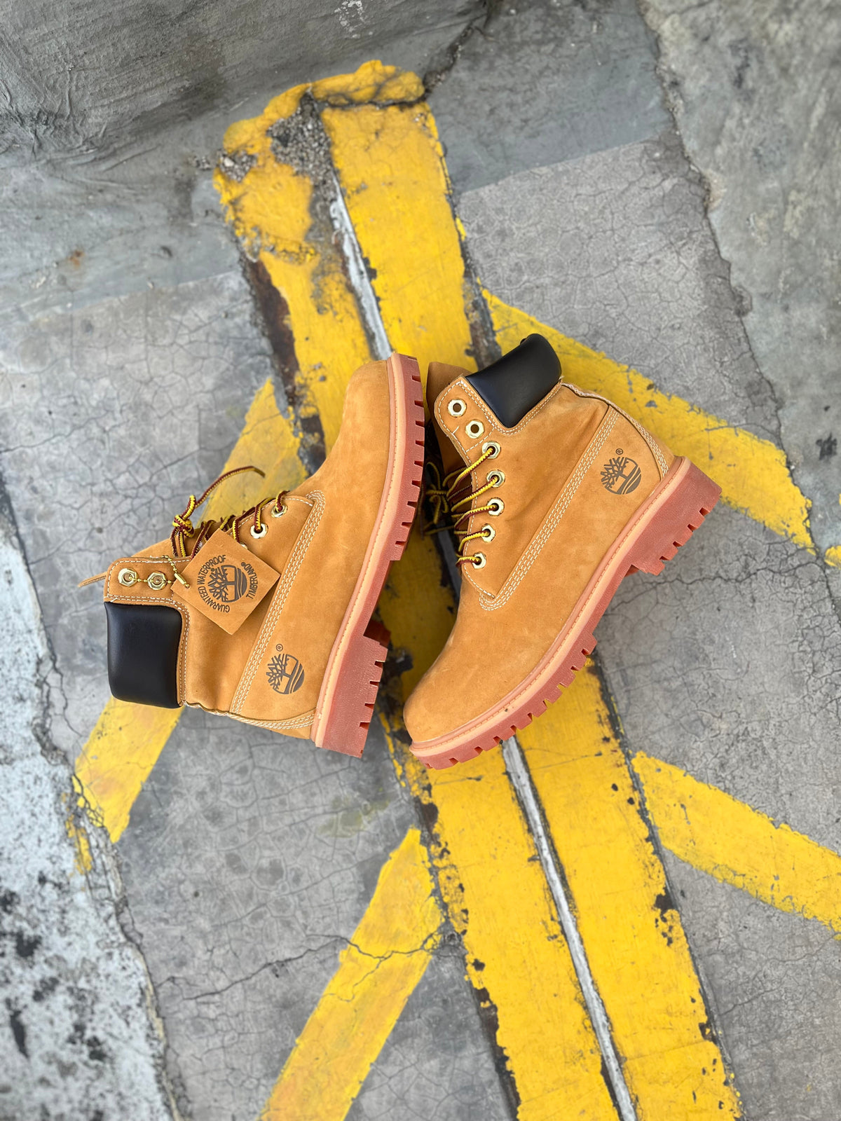 Timberland 6 Inch Premium Boot Wheat Red Sole