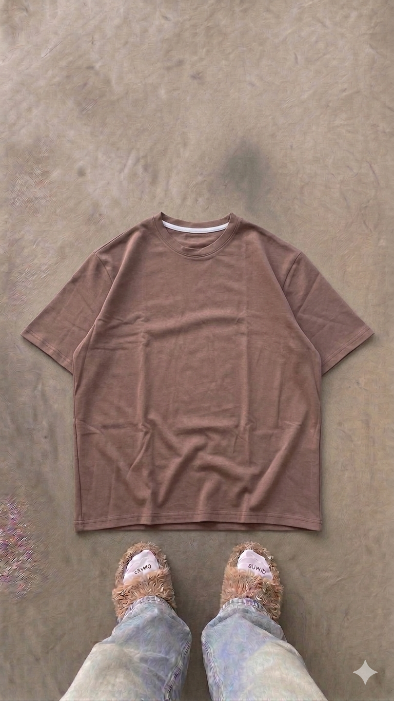 Essentials Coffe Oversized Tee