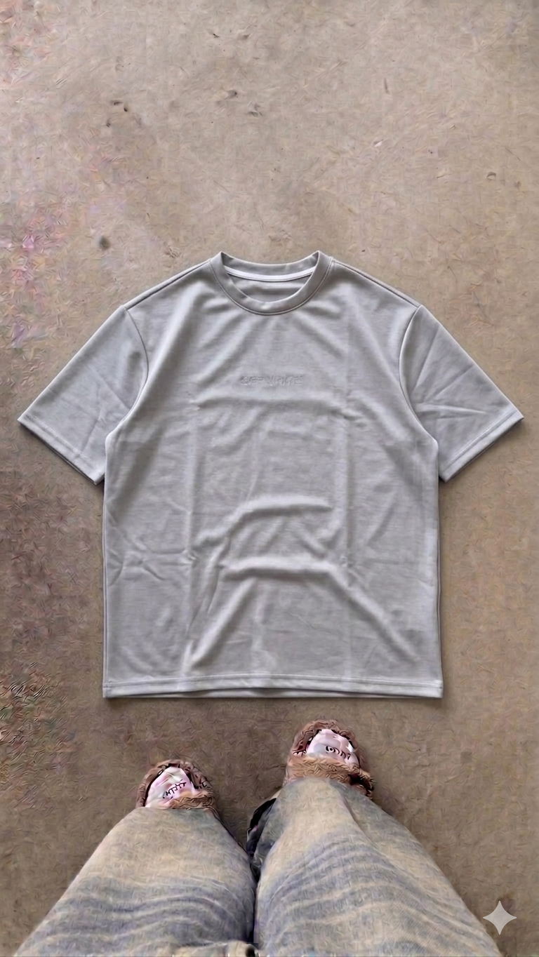 Essentials Gray Oversized Tee