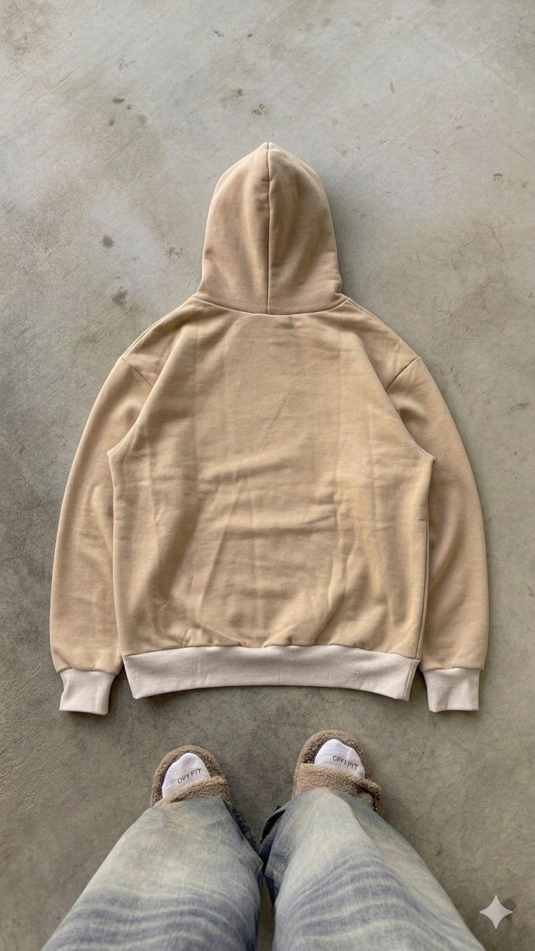 Essentials Khaki Oversized Hoodie