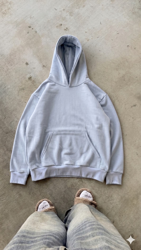 Essentials Blue Oversized Hoodie