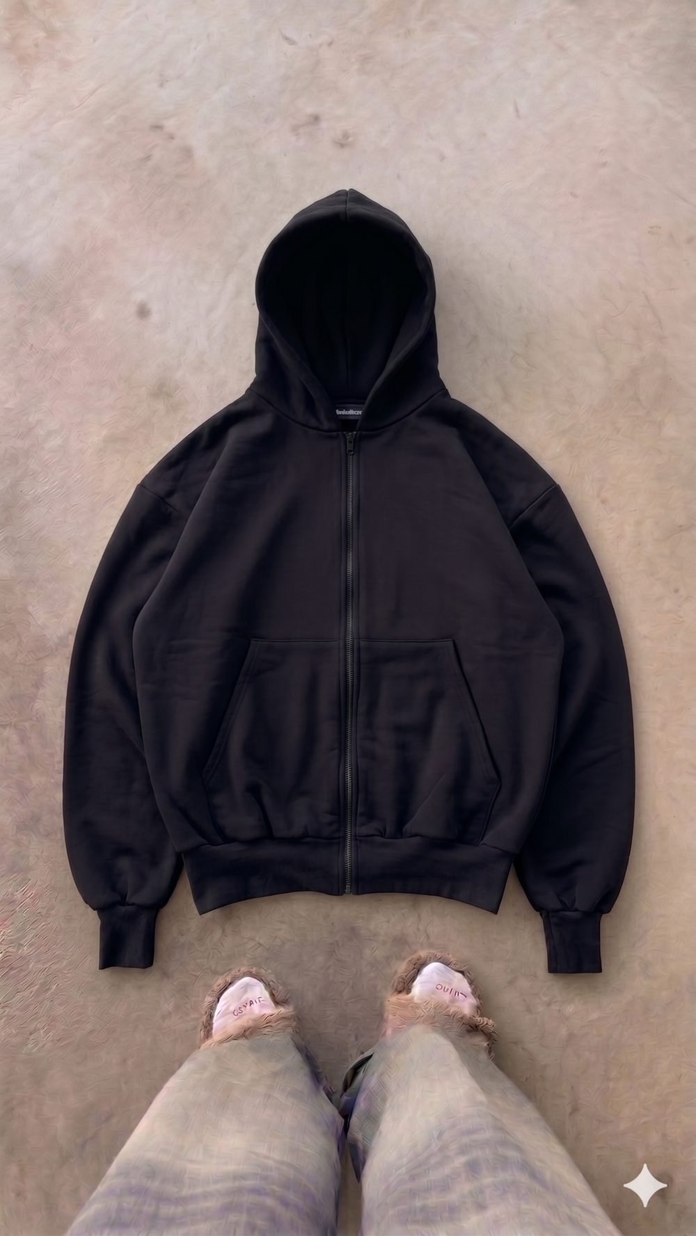Essentials Black Oversized Jacket