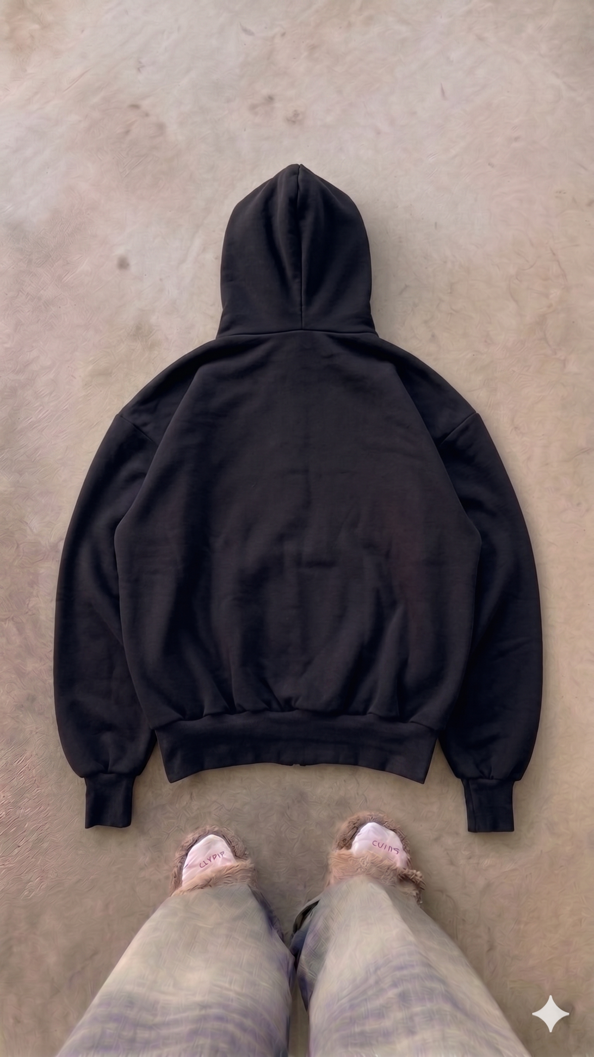 Essentials Black Oversized Jacket