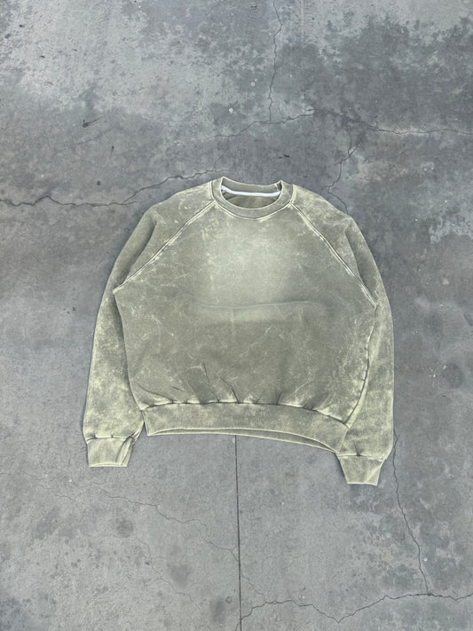 SWEATSHIRT BASIC ACID WASH