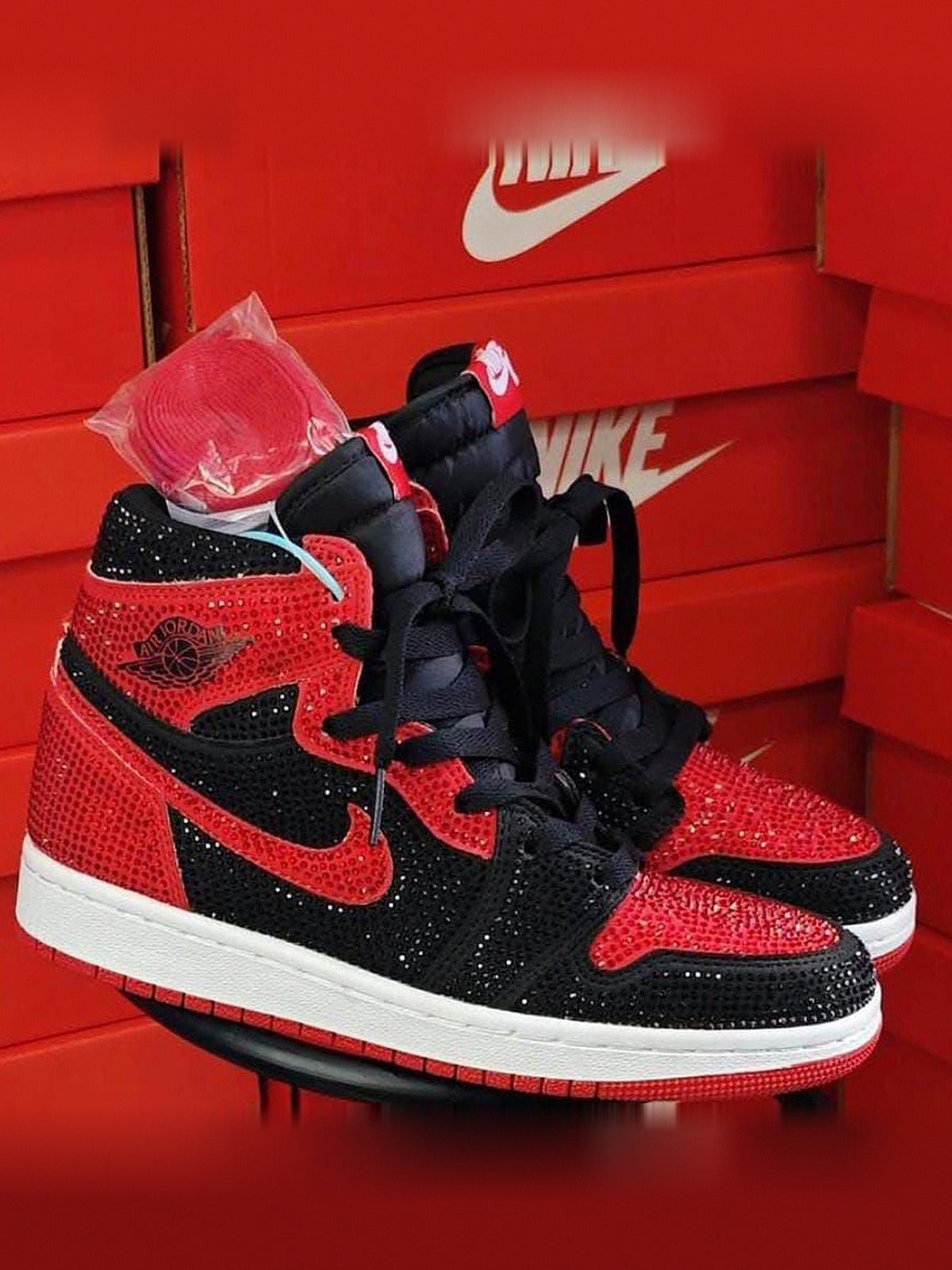 Air Jordan 1 High Bred Crystals