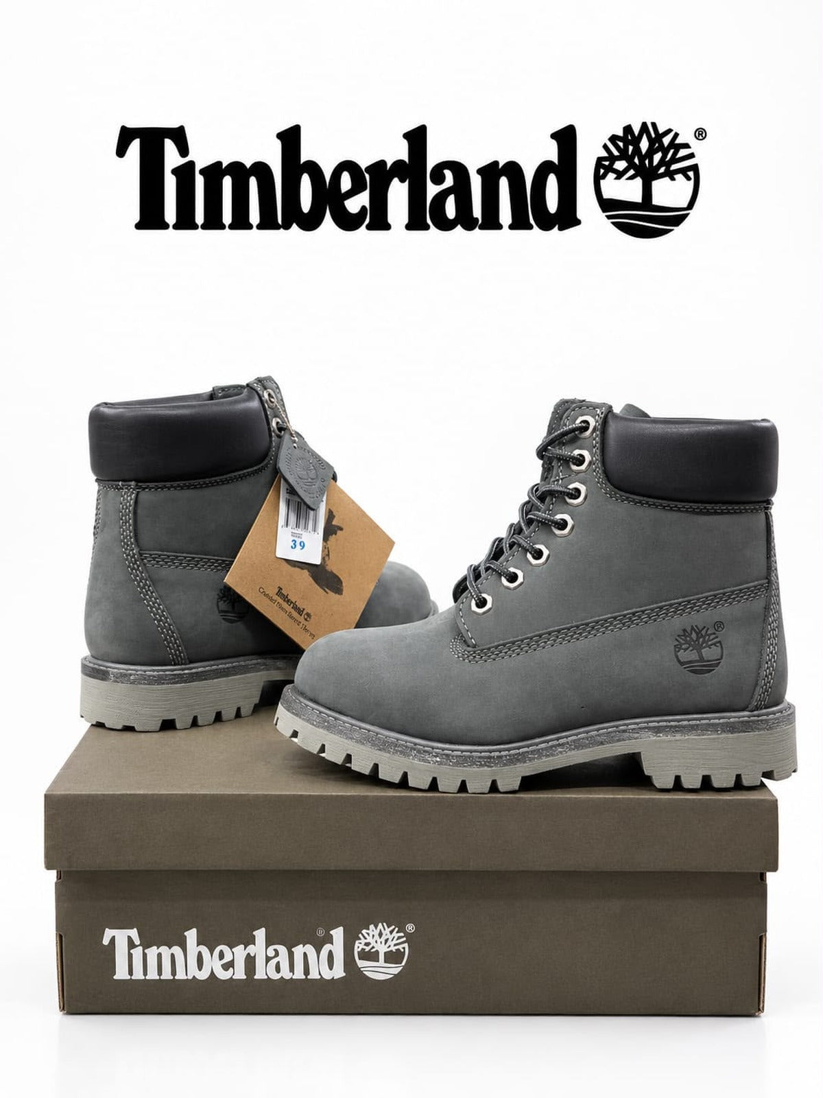 Timberland 6 Inch Premium Boot Grey