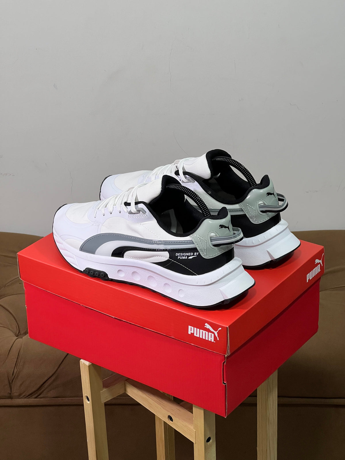 Puma Wild Rider White Grey Black
