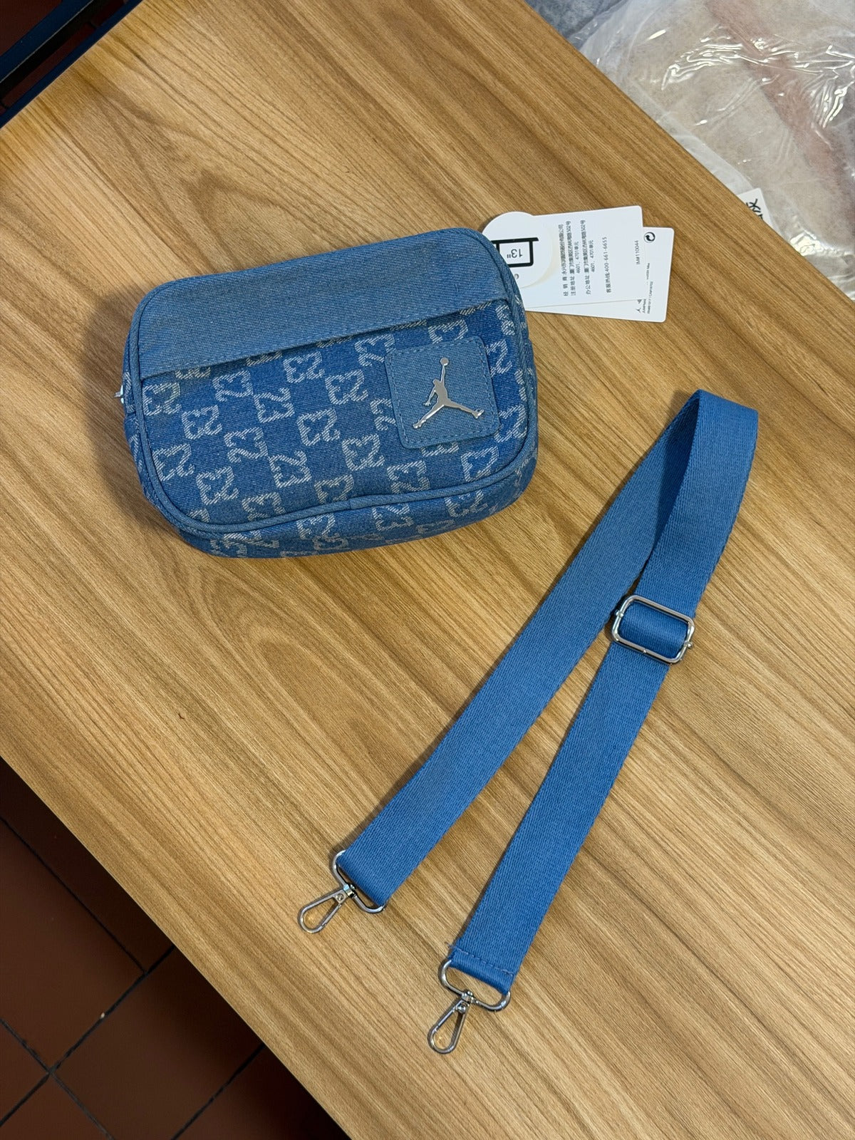 Jordan Monogram Camera Bag Denim