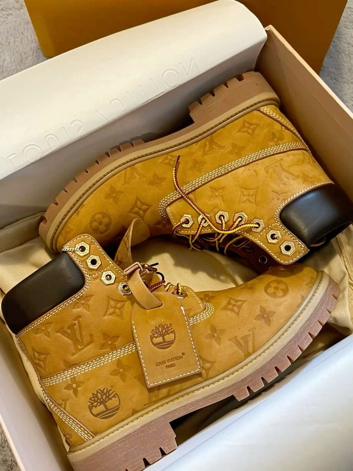 Timberland 6 Inch Boot Wheat Monogram