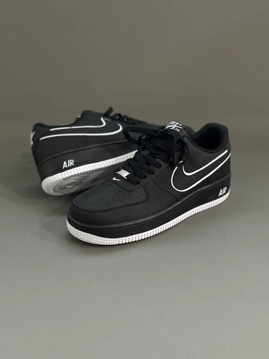 Nike Air Force 1 Low Black White Outline