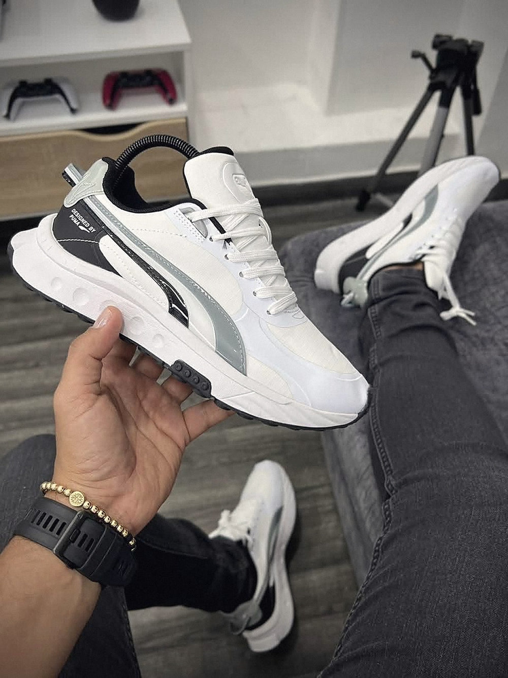 Puma Wild Rider "White Grey Black"
